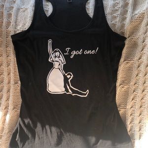 Bride wedding black tank top size xl